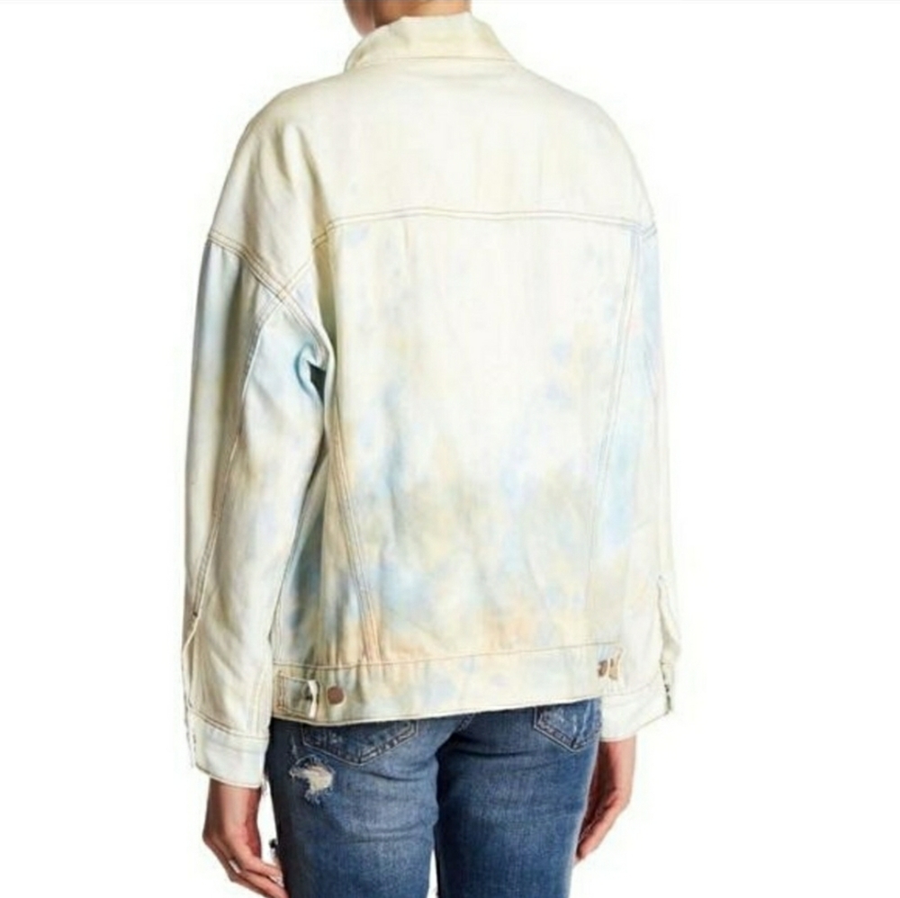 Free People Tie Dye Denim Jacket - Picture 5 of 6